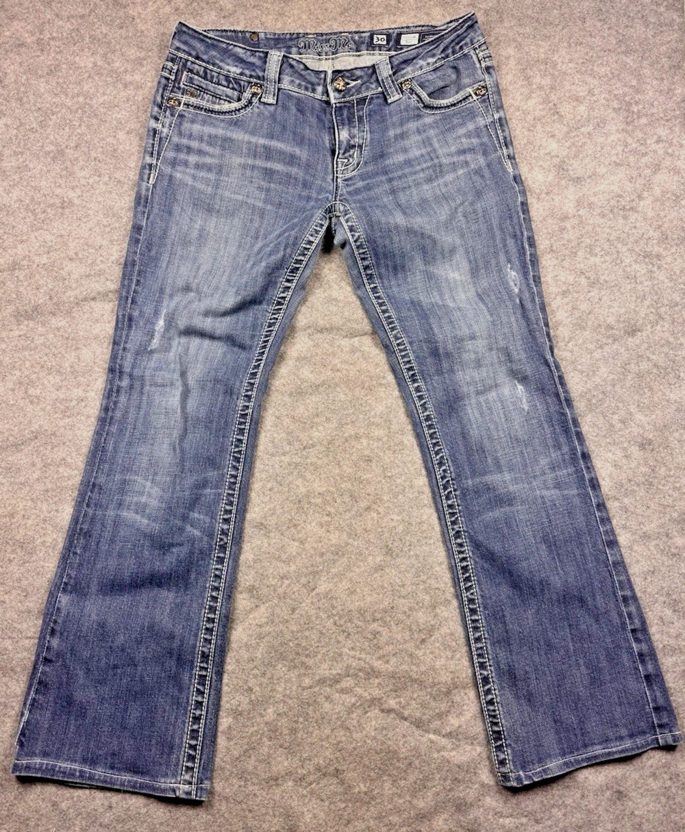 Miss Me Women’s JP5010RL Bootcut Jeans Size 30 With Rhinestones